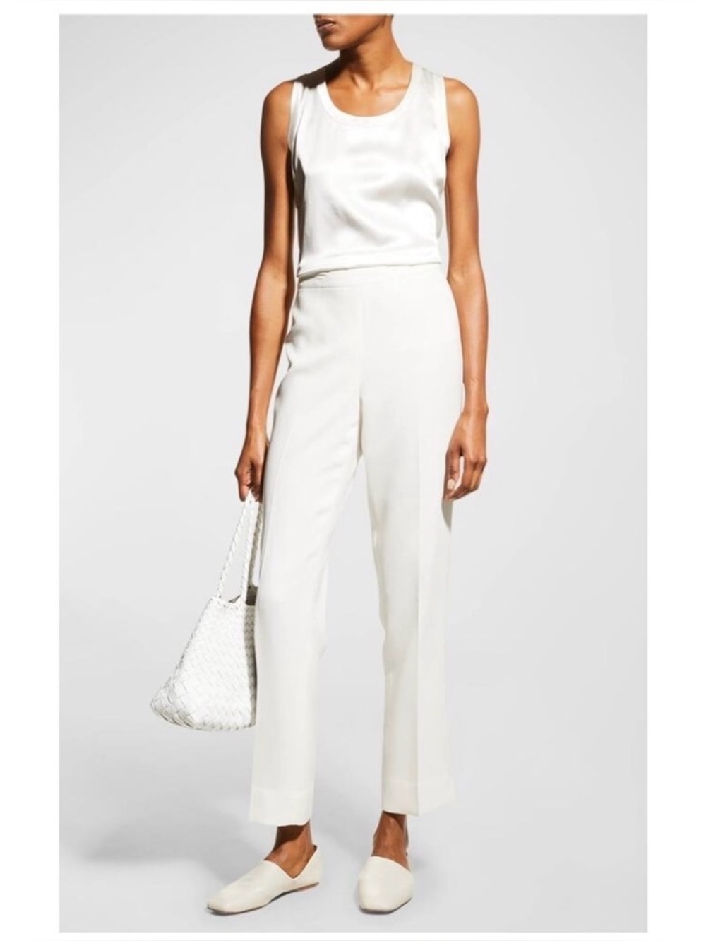 Lafayette 148 New York Bleecker White Off Pants Size 4